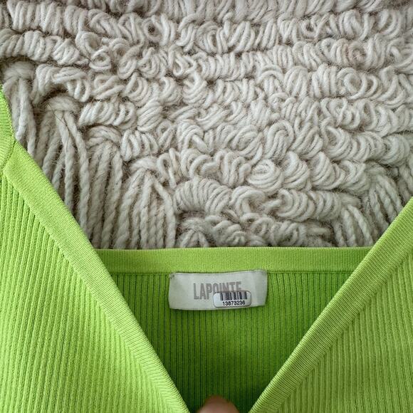 Lapointe Green Cropped Tank - Picture 3 of 8